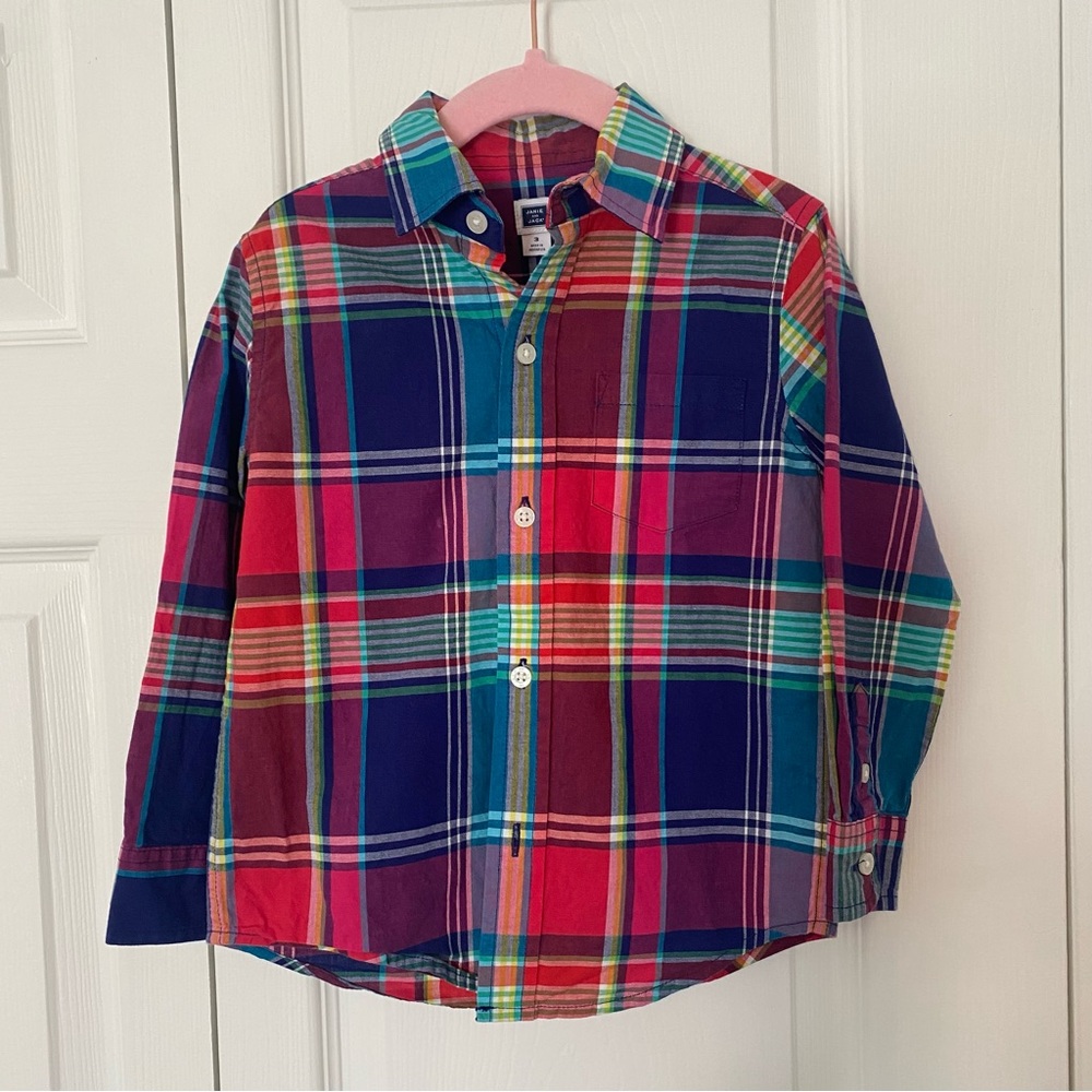 Janie and Jack plaid dress shirt